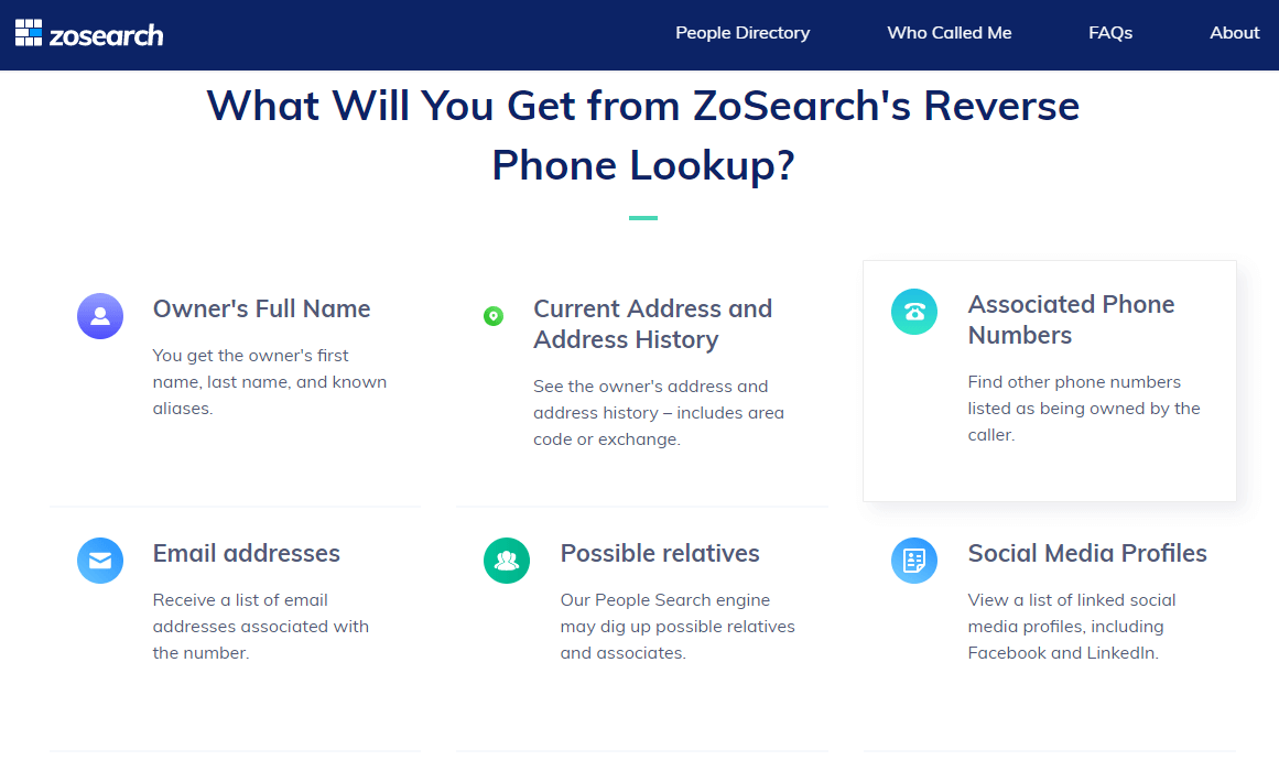 Zosearch Whitepages Review 2020